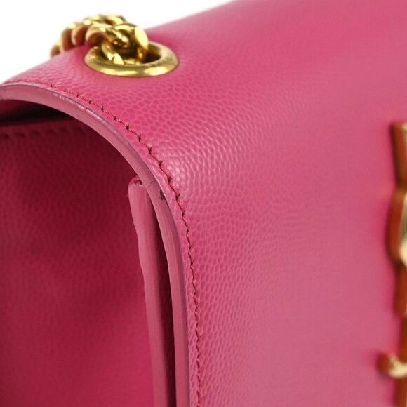 Saint Laurent Pink Leather Kate Shoulder Bag - Picture 3 of 10